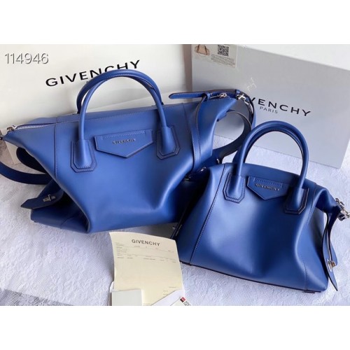 GIVENCHY Sac à bandoulière en cuir d'origine 63188 bleu