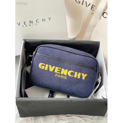 Sac bandoulière GIVENCHY 1990 bleu foncé