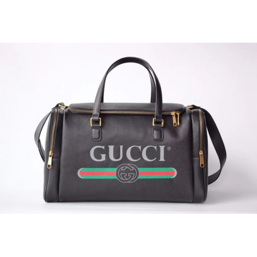 GUCCI GG Soho Leather Supreme Sac de voyage 547837 noir