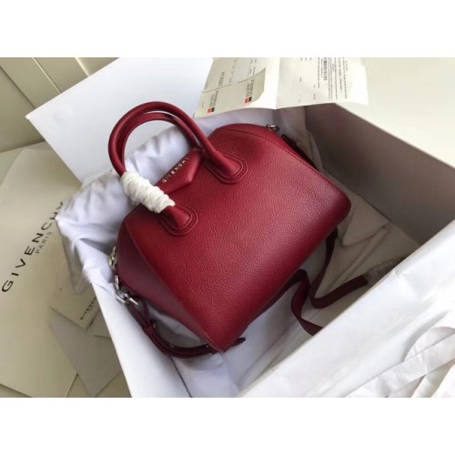 Givenchy Cuir De Veau Grainé Petit Sac Antigona BB0511 Bordeaux