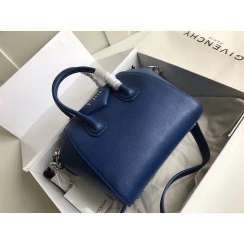 Givenchy Cuir de veau grainé Petit sac Antigona BB0511 bleu