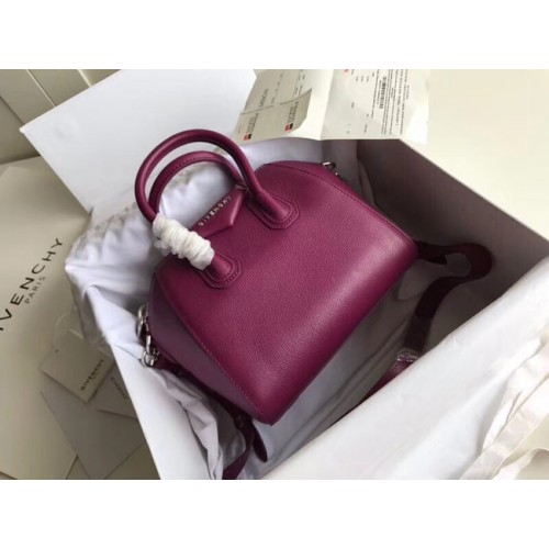 Givenchy Cuir de veau grainé Petit sac Antigona BB0511 violet