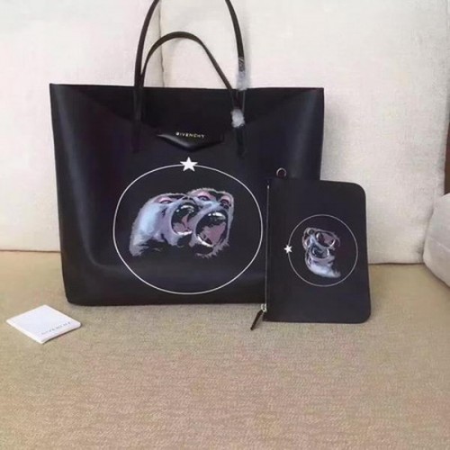 Grand sac cabas imprimé Givenchy G6598D Noir
