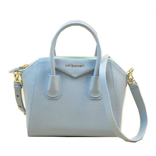 Givenchy mini sac Antigona cuir d'origine G9981S bleu clair
