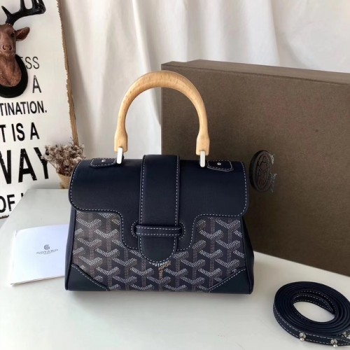 Goyard Cuir de veau Mini cabas 9955 bleu foncé