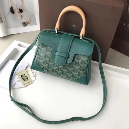 Goyard Mini sac fourre-tout en cuir de veau 9955 vert