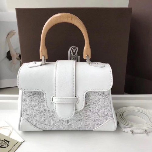 Goyard Mini sac fourre-tout en cuir de veau 9955 blanc