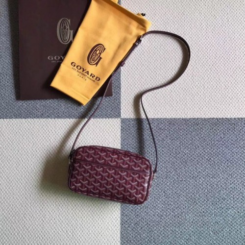 Goyard Sac à Bandoulière En Cuir De Veau 6788 Vin