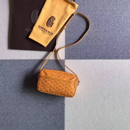 Goyard Sac à bandoulière en cuir de veau 6788 Jaune