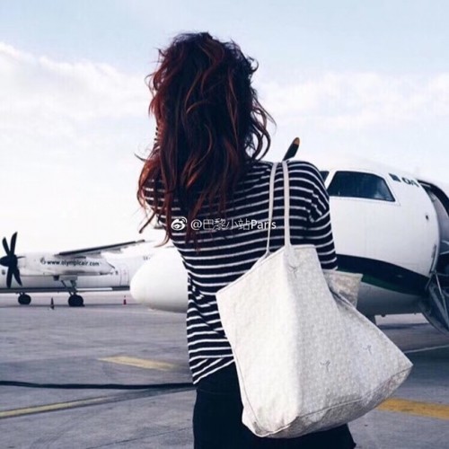 Goyard Sac cabas en cuir de veau 6783 Blanc