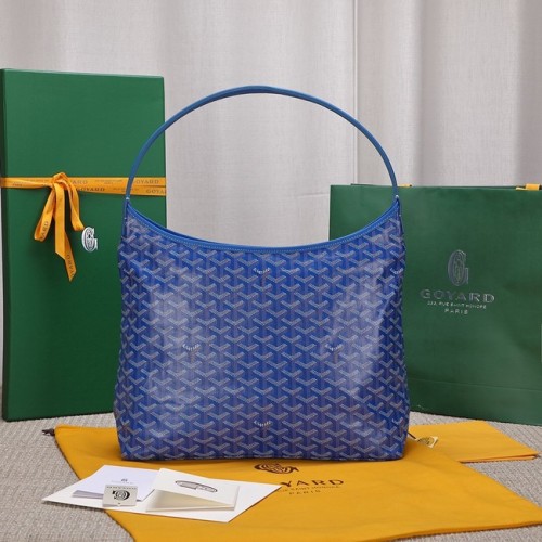 Goyard Sac hobo en cuir de vachette G9983 bleu