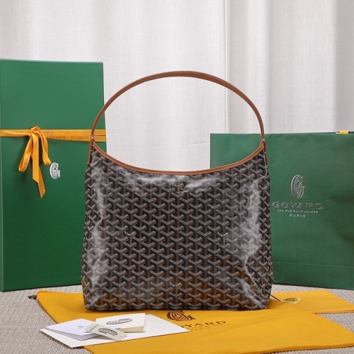 Goyard Sac hobo en cuir de vachette G9983 marron