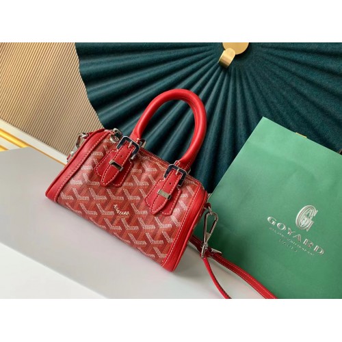 Goyard Sac à bandoulière en cuir de veau 9986 rouge