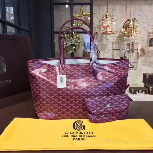 Goyard Y Doodling Sac fourre-tout en cuir de veau 36987 fuchsia