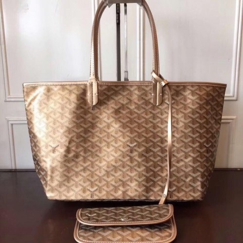 Goyard Y Doodling Sac cabas en cuir de veau 7902 Doré