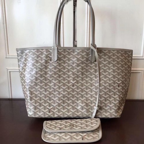 Goyard Y Doodling Sac fourre-tout en cuir de veau 7902 Kakki