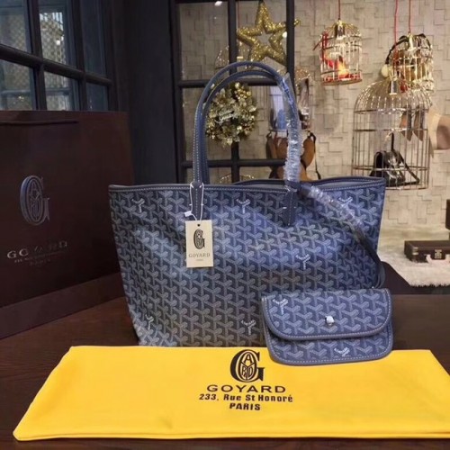 Goyard Y Doodling Sac fourre-tout en cuir de veau A36987 bleu