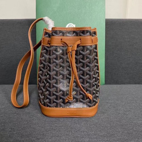 Goyard petit flot sac à cordon G6959 noir&marron