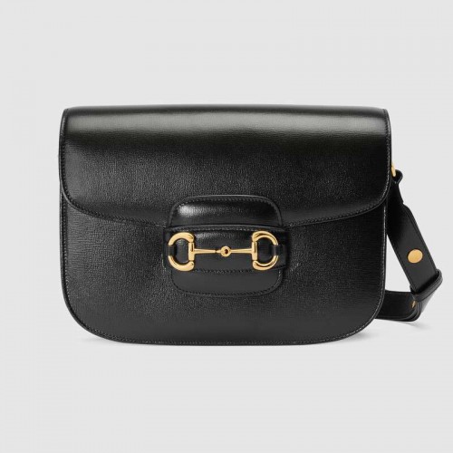 Gucci 1955 sac à bandoulière en cuir 602204 noir