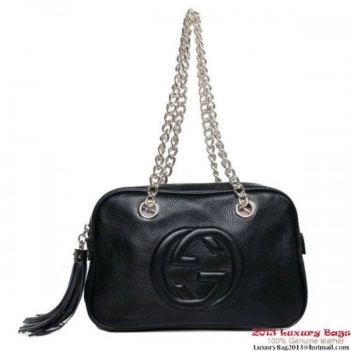 Gucci 308983 A7M0G 1000 Soho Sac à bandoulière Noir