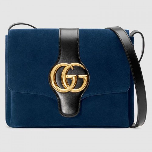 Gucci Arli sac à bandoulière moyen 550126 Bleu foncé