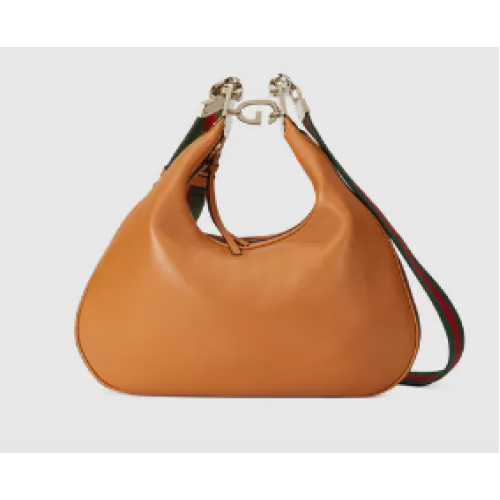 Gucci Attache grand sac à bandoulière 702823 Cuir orange foncé
