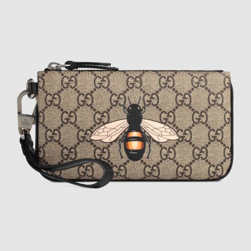 Pochette Suprême GG imprimé Gucci Bee 522866