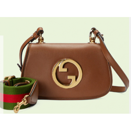 Gucci Blondie Original sac à bandoulière en cuir 698643 marron