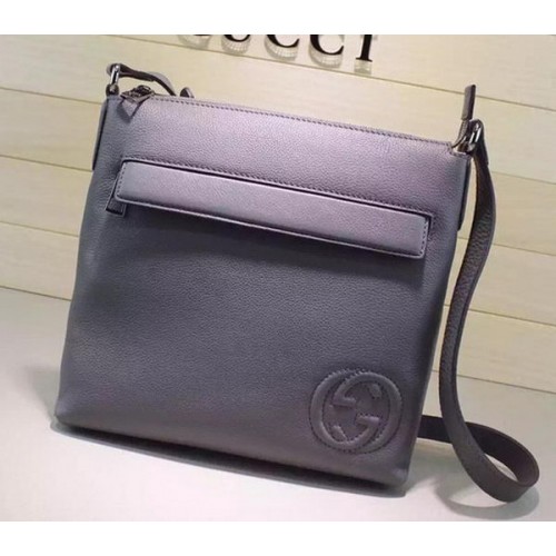 Gucci Cuir De Veau Messenger BagS 322059 Gris