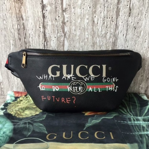 Pochette en cuir de veau Gucci 493869 Noir