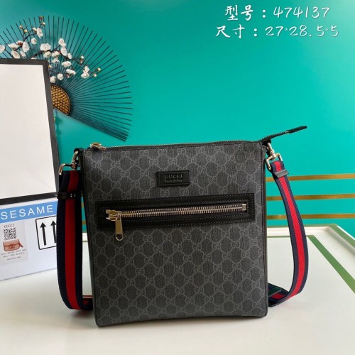 Gucci Canvas Messenger Bag 474137 noir