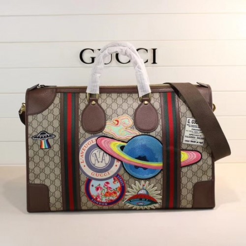 Sac de sport Gucci Courrier souple GG Supreme 459291 marron