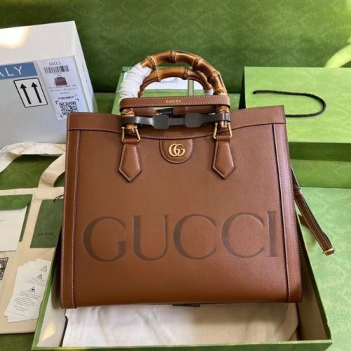 Gucci sac cabas moyen Diana 655658 marron