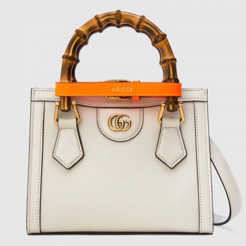 Gucci Mini sac fourre-tout Diana 655661 Blanc