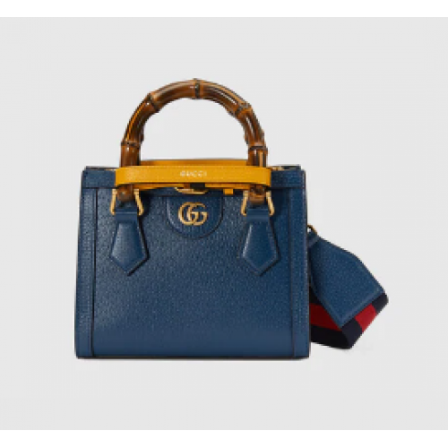 Gucci Mini sac fourre-tout Diana 702732 Bleu roi
