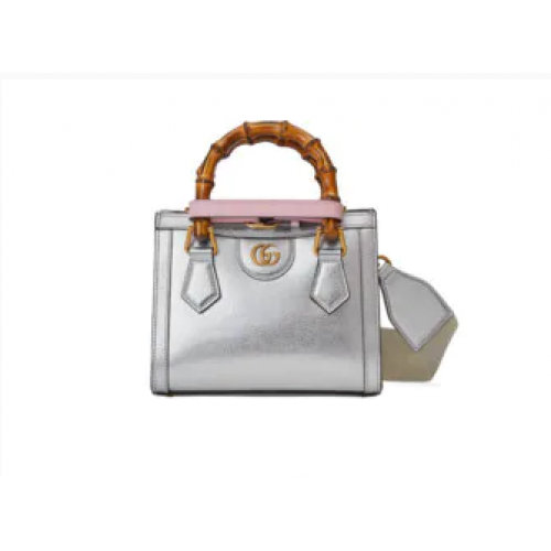 Gucci Mini sac fourre-tout Diana 702732 Argent