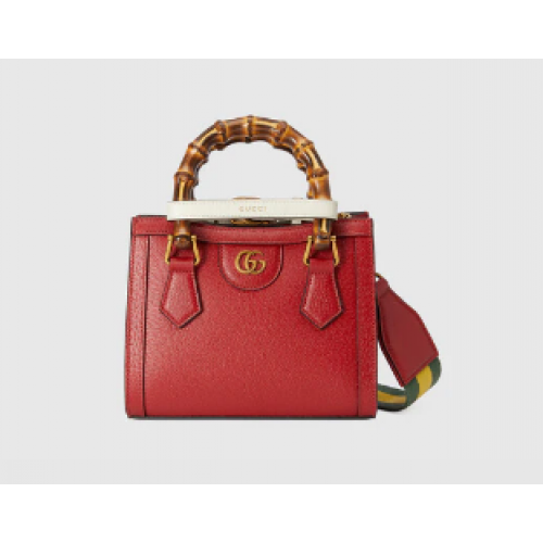 Gucci mini sac fourre-tout Diana 702732 rouge
