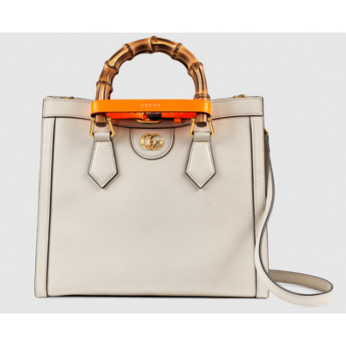 Gucci Diana petit sac fourre-tout 660195 blanc