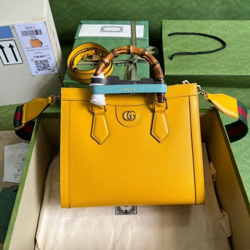 Gucci Diana petit sac fourre-tout 702721 jaune