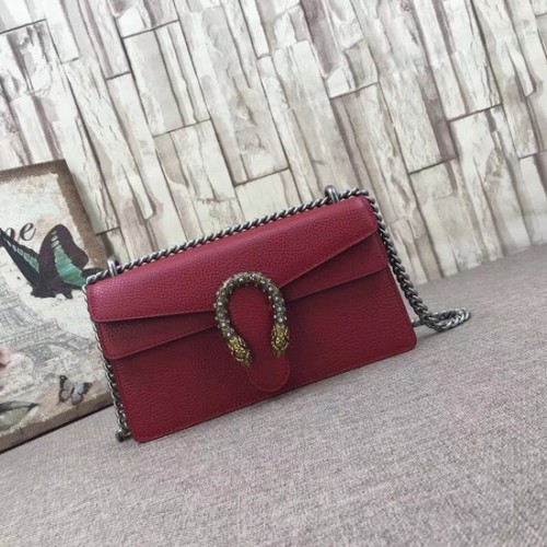 Gucci Dionysus Blooms Sac à bandoulière en cuir 499623 rouge
