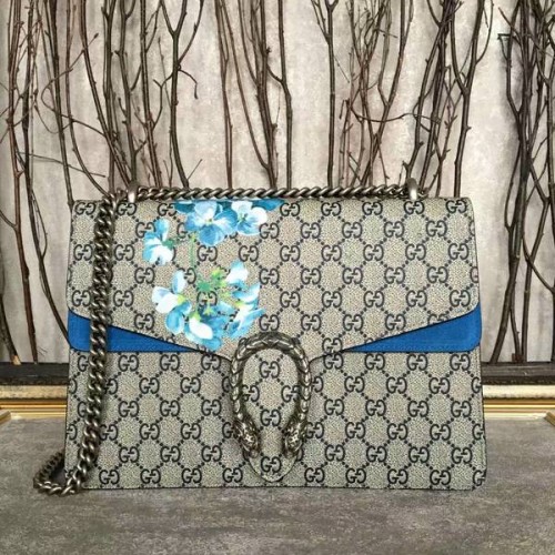 Gucci Dionysus GG Sac à bandoulière en toile 403348 Bleu