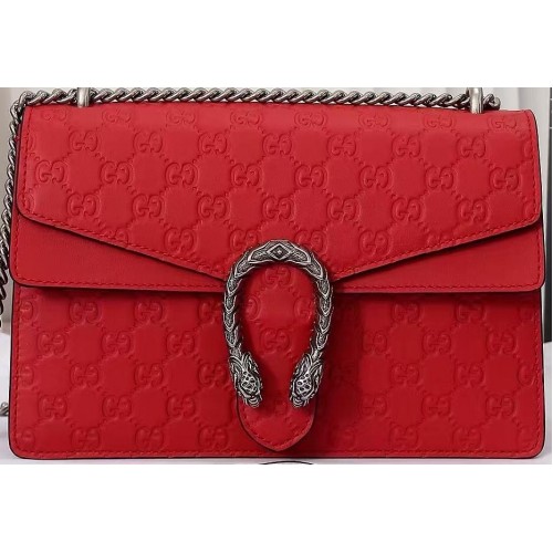Gucci Dionysus GG Original Sac à bandoulière en cuir 400249C Rouge