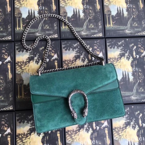 Gucci Dionysus GG Original Sac à bandoulière en daim 400249 vert