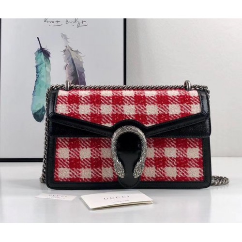 Gucci Dionysus GG Original Sac à bandoulière en tweed AS400249 rouge
