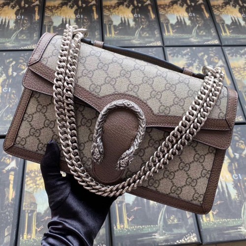Gucci Dionysus GG sac à poignée supérieure 621512 Marron
