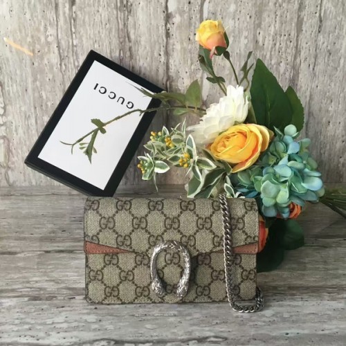 Gucci Dionysus GG Supreme Mini Sac à bandoulière 476432 Camel