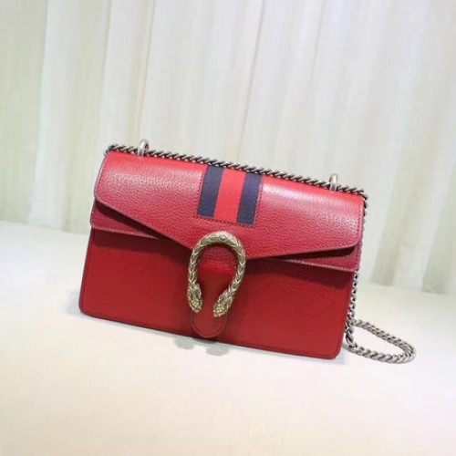Gucci Dionysus Sac à bandoulière en cuir 400249 Rouge