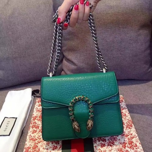 Gucci Dionysus Lichee Pattern Mini Sac à bandoulière 421970 Vert