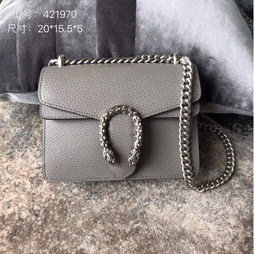 Gucci Dionysus Lichee Pattern Mini Sac à bandoulière 421970 gris