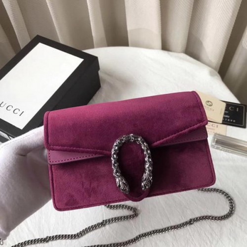 Gucci Dionysus Velvet Super mini Sac 476432 Violet